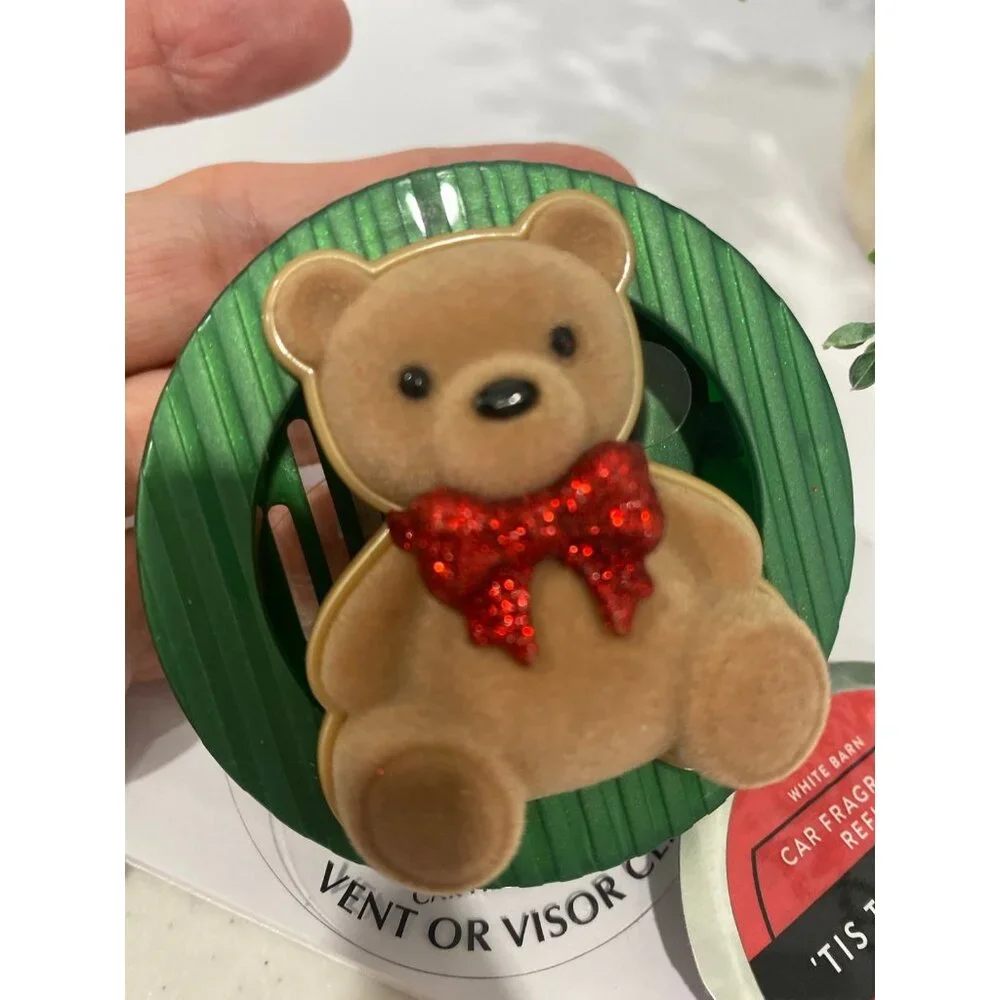 Bath & Body Works Christmas Holiday Car Vent Visor Clip with Refill